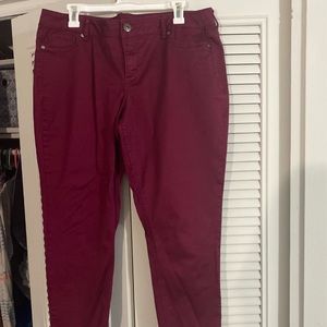 Maroon Jeggings